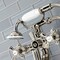 Kingston Brass KS228PN Deck Mount Clawfoot Tub Faucet with Hand Shower, Polished Nickel KS228PN - alternate 4